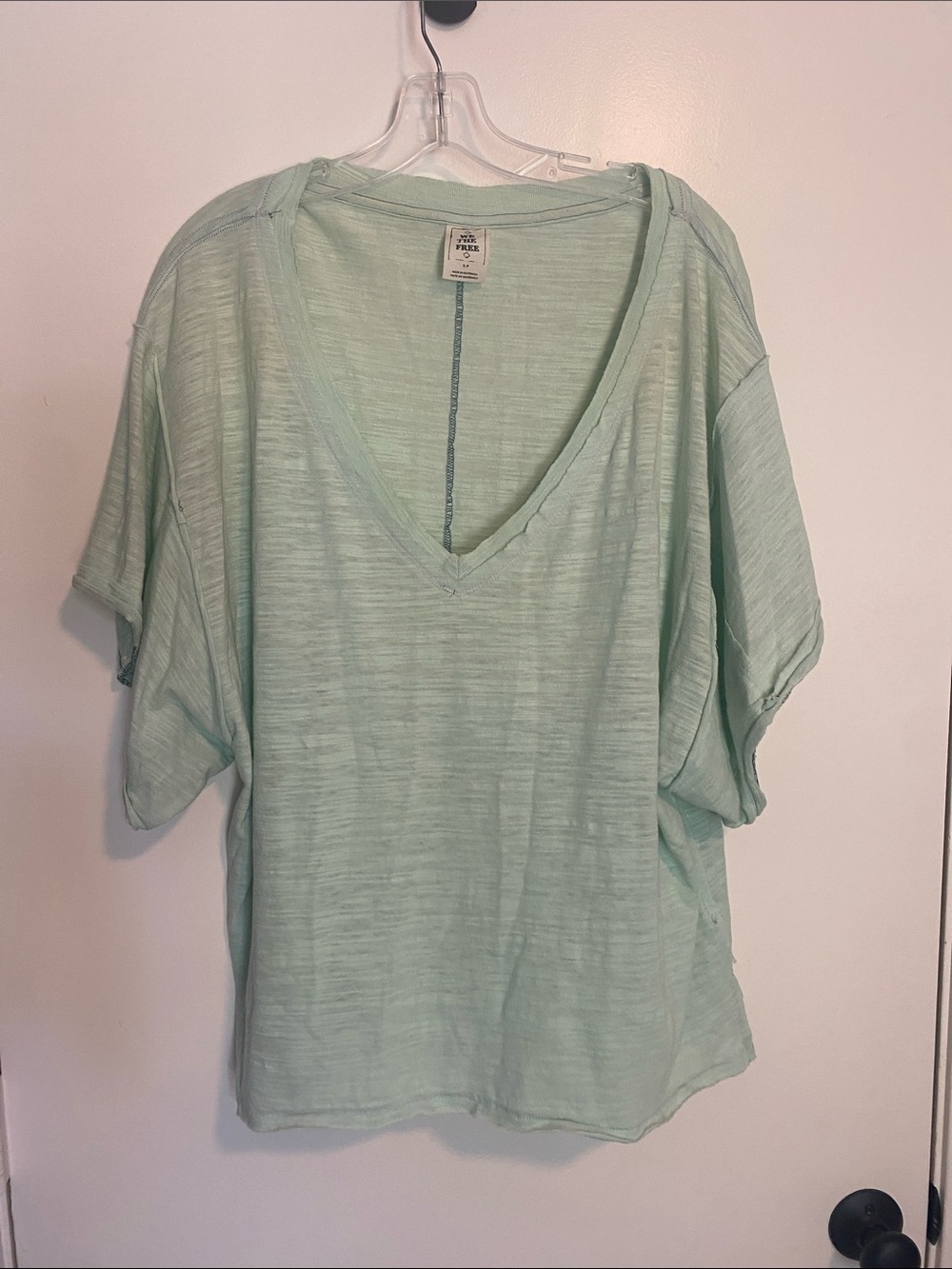 WE THE FREE Relaxed V-Neck Women's Top in Mint